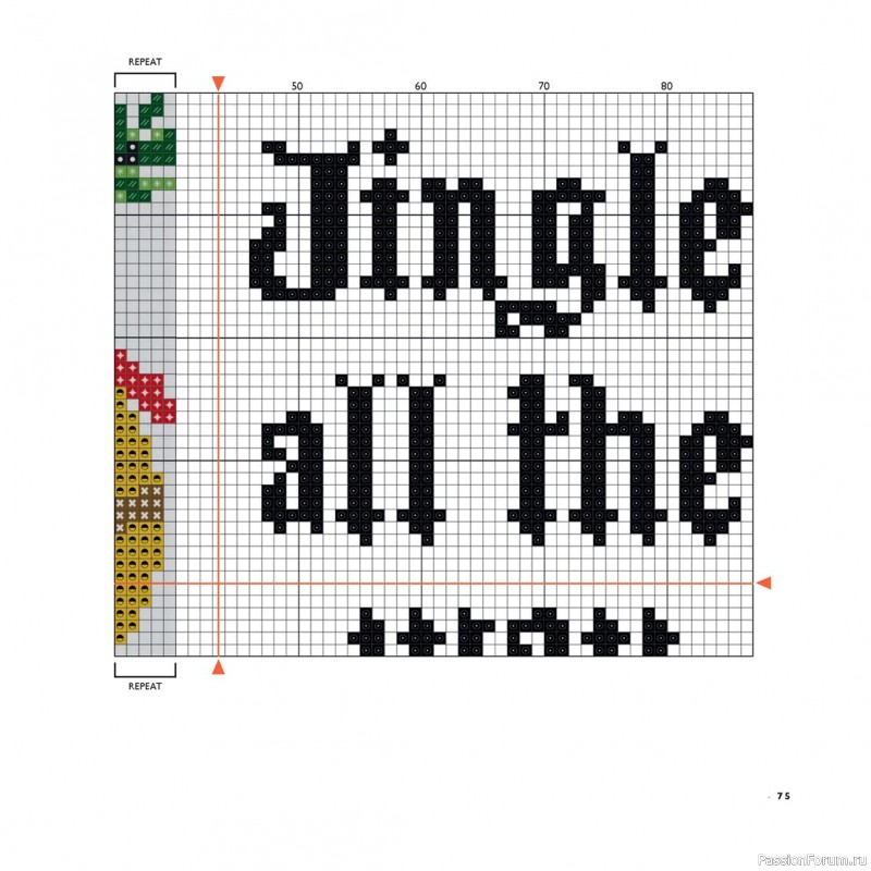 Коллекция вышивки в книге «Cross-Stitch for the Holidays»