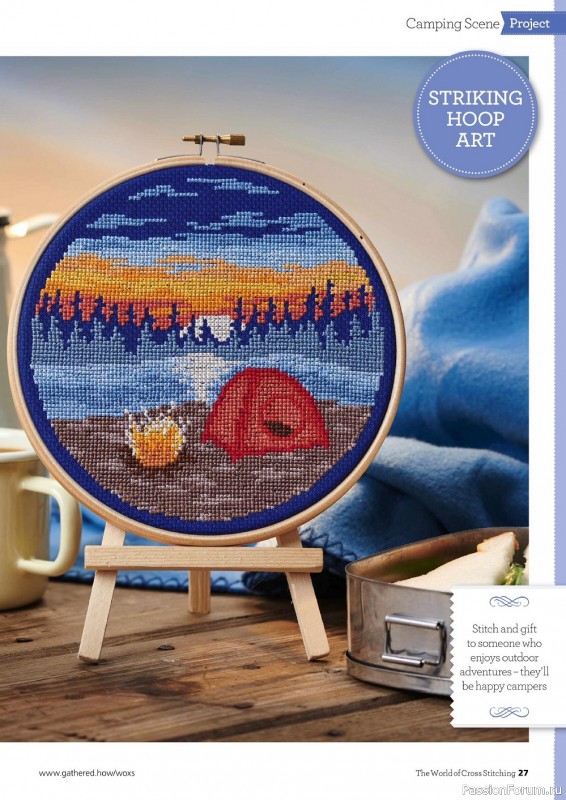 Коллекция вышивки в журнале «The World of Cross Stitching №320 2022»