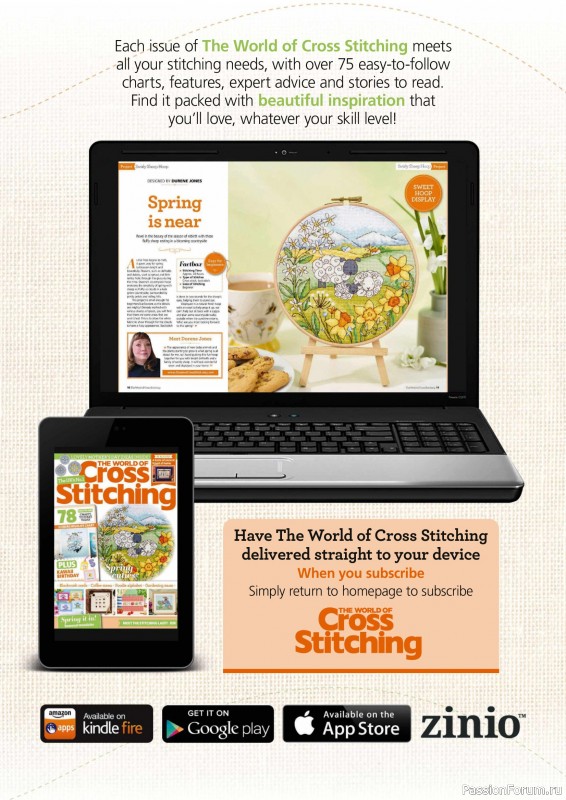 Коллекция вышивки в журнале &laquo;The World of Cross Stitching №369 2026&raquo;