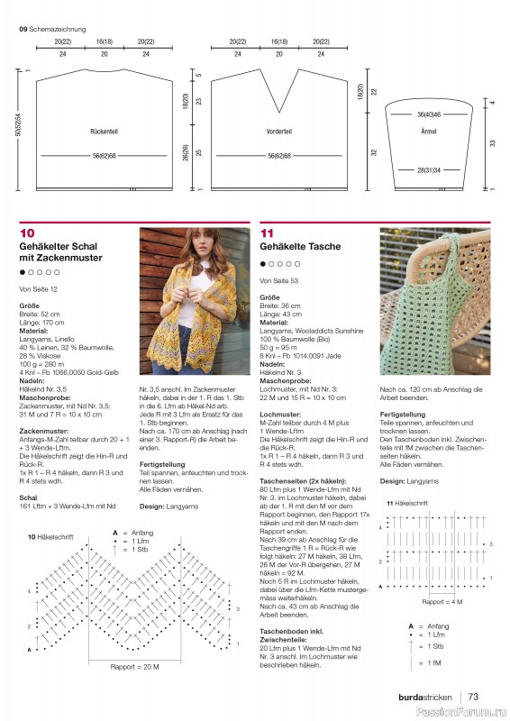 Вязаные модели в журнале «Burda Stricken №3 2023»