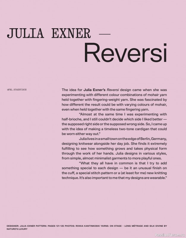 Вязаные модели в журнале «Laine Magazine №24 2025 Spring»