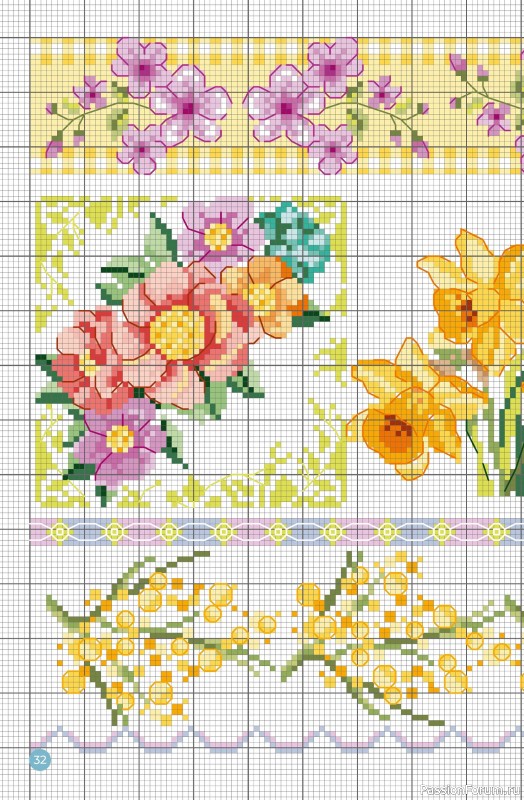 Коллекция проектов для рукодельниц в журнале &laquo;A Punto Croce Fiori - Marzo 2026&raquo;