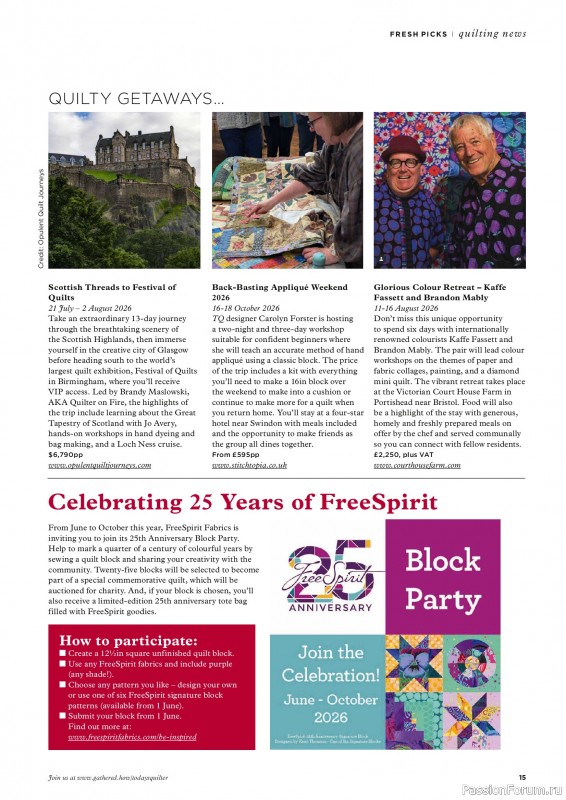 Коллекция проектов для рукодельниц в журнале &laquo;Todays Quilter №139 2026&raquo;