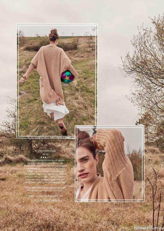 Вязаные модели в журнале «Burda Stricken №3 2024»