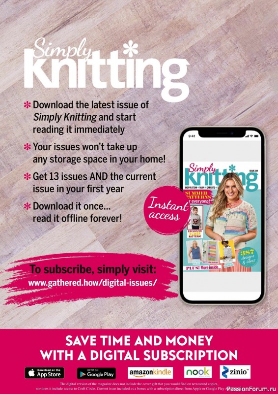 Вязаные проекты спицами в журнале «Simply Knitting №239 2023»