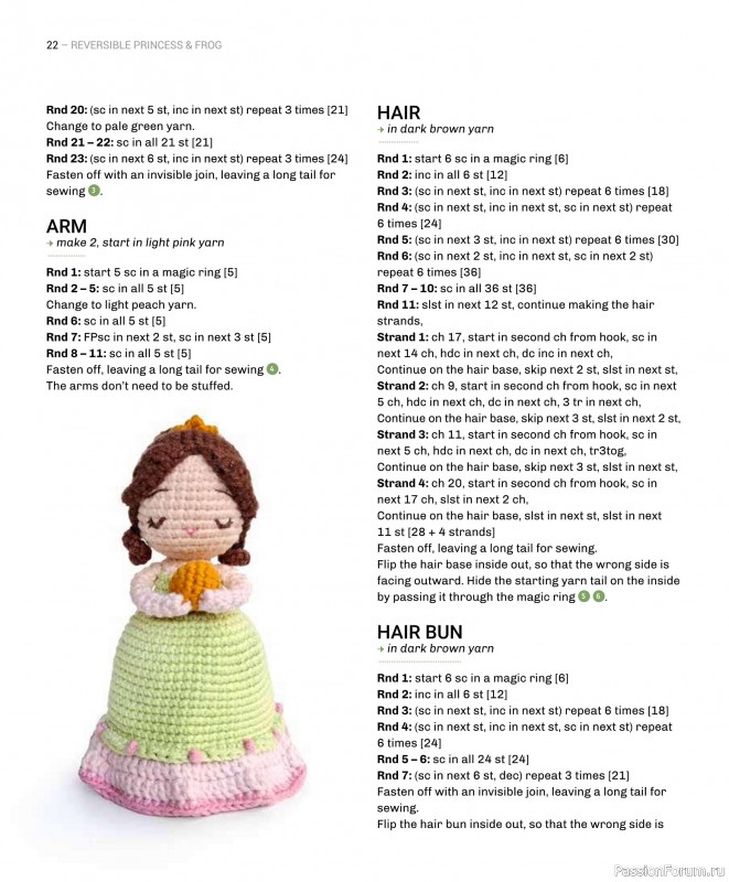 Вязаные проекты в книге «Reversible Amigurumi»