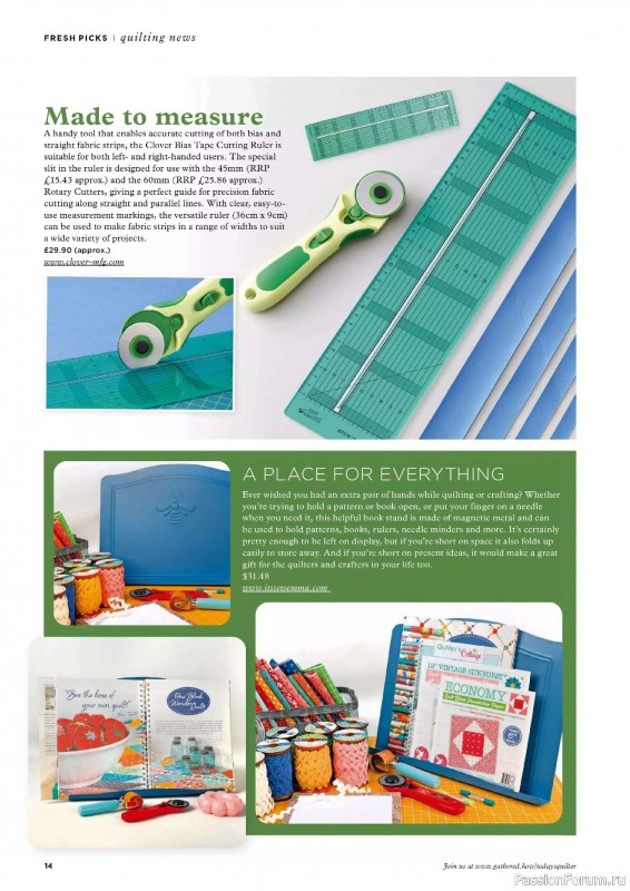 Коллекция проектов для рукодельниц в журнале «Todays Quilter №126 2025»