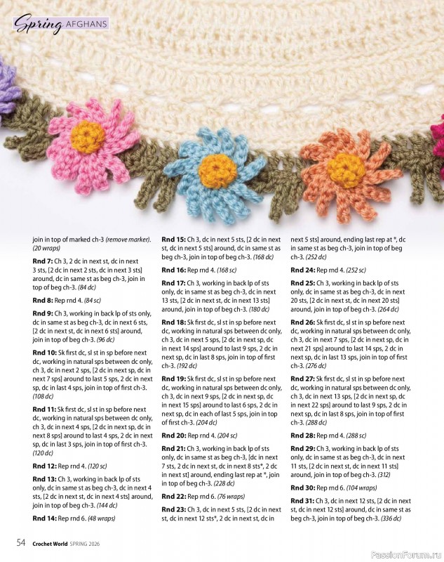 Вязаные проекты крючком в журнале &laquo;Crochet World - Spring 2026&raquo;