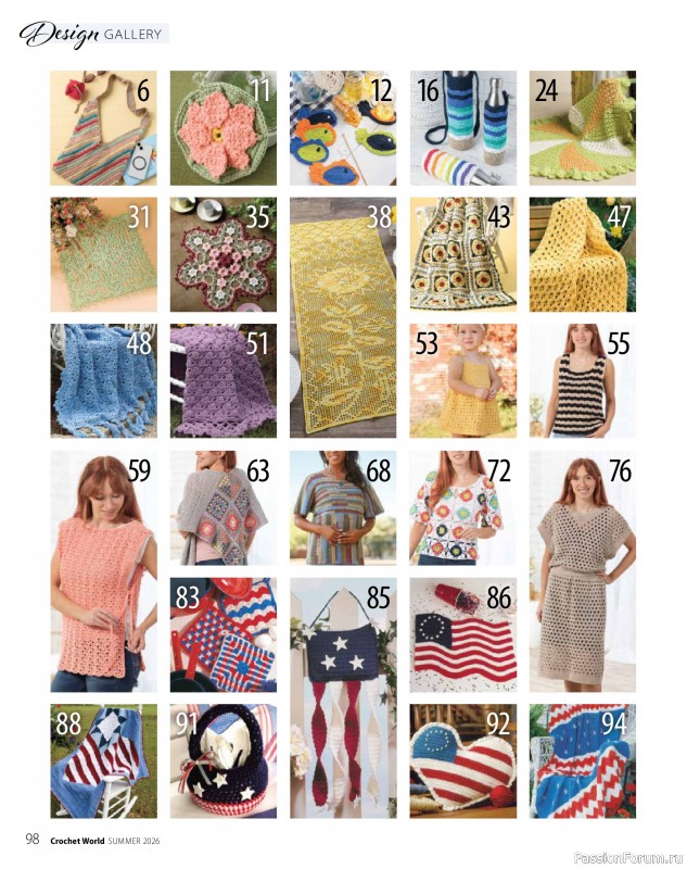 Вязаные проекты крючком в журнале &laquo;Crochet World - Summer 2026&raquo;