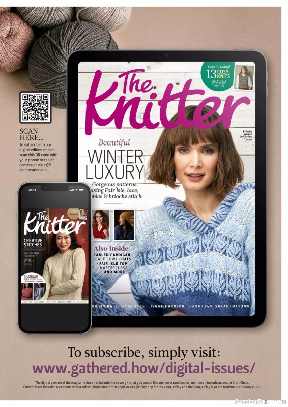 Вязаные проекты спицами в журнале «The Knitter №197 2023»