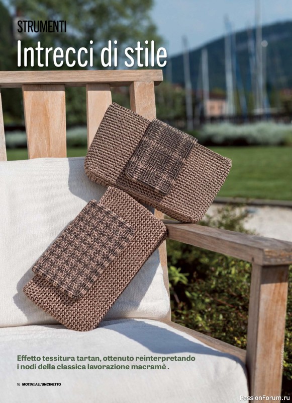 Вязаные проекты в журнале «Motivi all'Uncinetto Borse - Dicembre 2025-Gennnaio 2026»