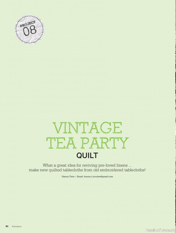 Коллекция проектов для рукодельниц в журнале &laquo;Australian Homespun №230 2026&raquo;