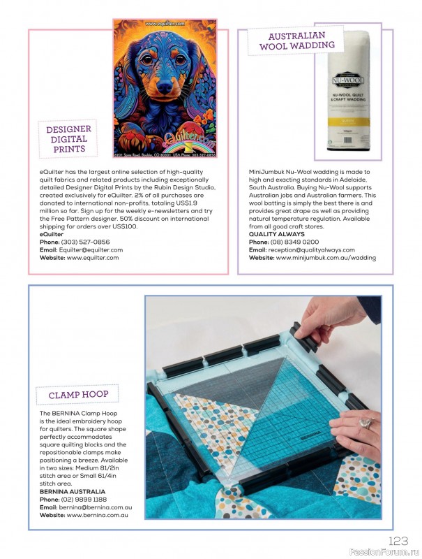 Коллекция проектов для рукодельниц в журнале «Quilters Companion №135 2025»