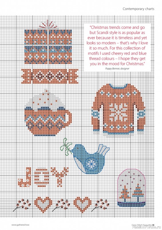 Коллекция вышивки в журнале «Cross Stitch Favourites - Christmas 2025»