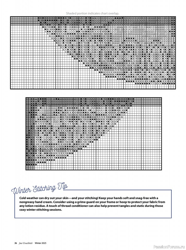 Коллекция вышивки в журнале «Just CrossStitch - Winter 2025»