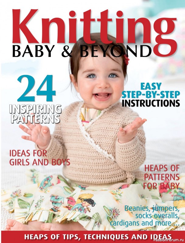 Вязаные модели для детей в журнале «Knitting Baby & Beyond - April 2024»