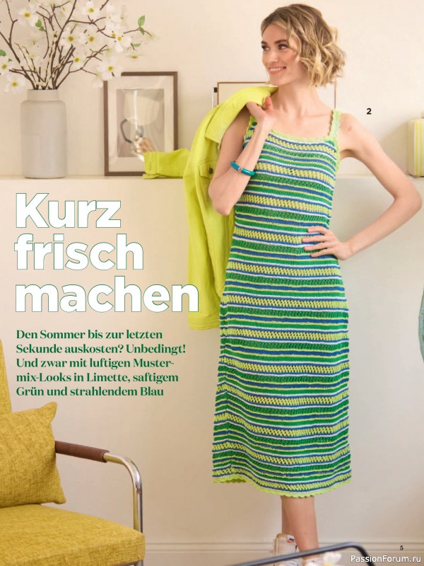 Вязаные модели в журнале &laquo;Sabrina №8 2026 German&raquo;
