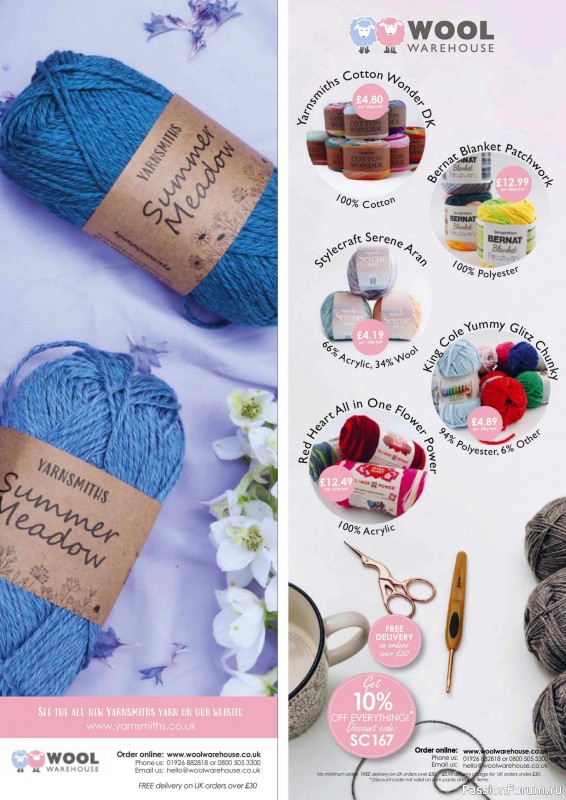 Вязаные проекты крючком в журнале «Simply Crochet №167 2025»