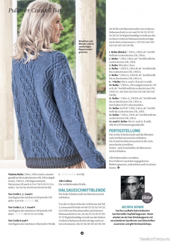 Вязаные проекты спицами в журнале «The Knitter №79 2025 Germany»