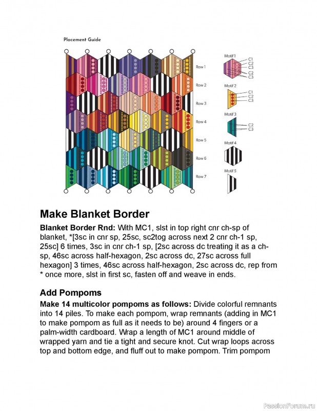 Вязаные проекты в книге «Crochet Modular Blankets»