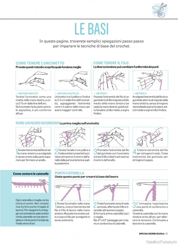Вязаные проекты в журнале «Motivi all'Uncinetto Borse - Dicembre 2025-Gennnaio 2026»