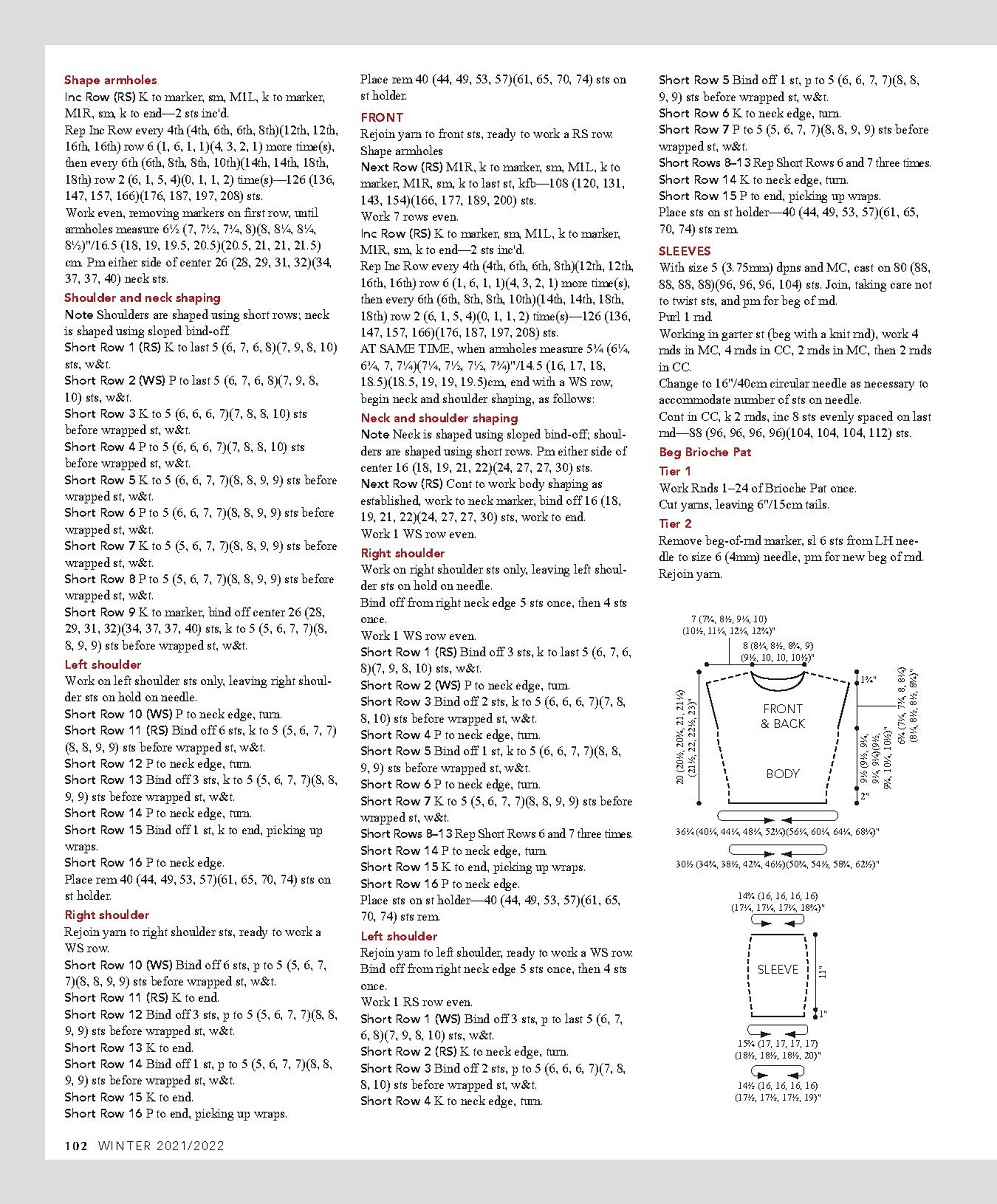 Журнал "Vogue Knitting Winter" 2021/2022. Коллекция трикотажной одежды Журнал "Vogue Knitting Winter" 2021/2022. Коллекция трикотажной одежды