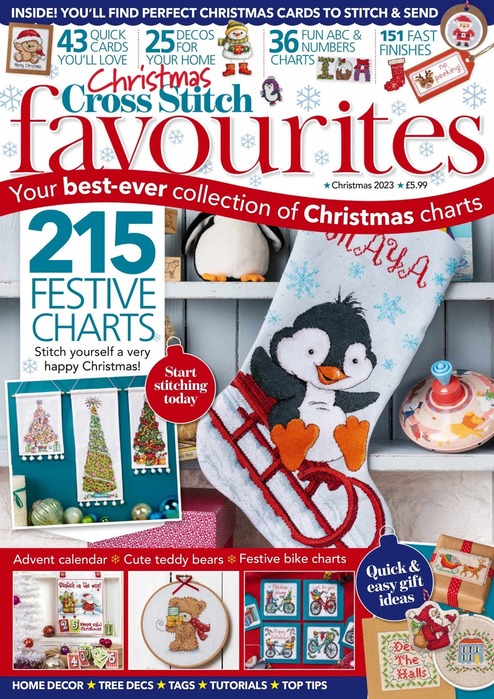 Коллекция вышивки в журнале «Cross Stitch Favourites - Christmas 2023»