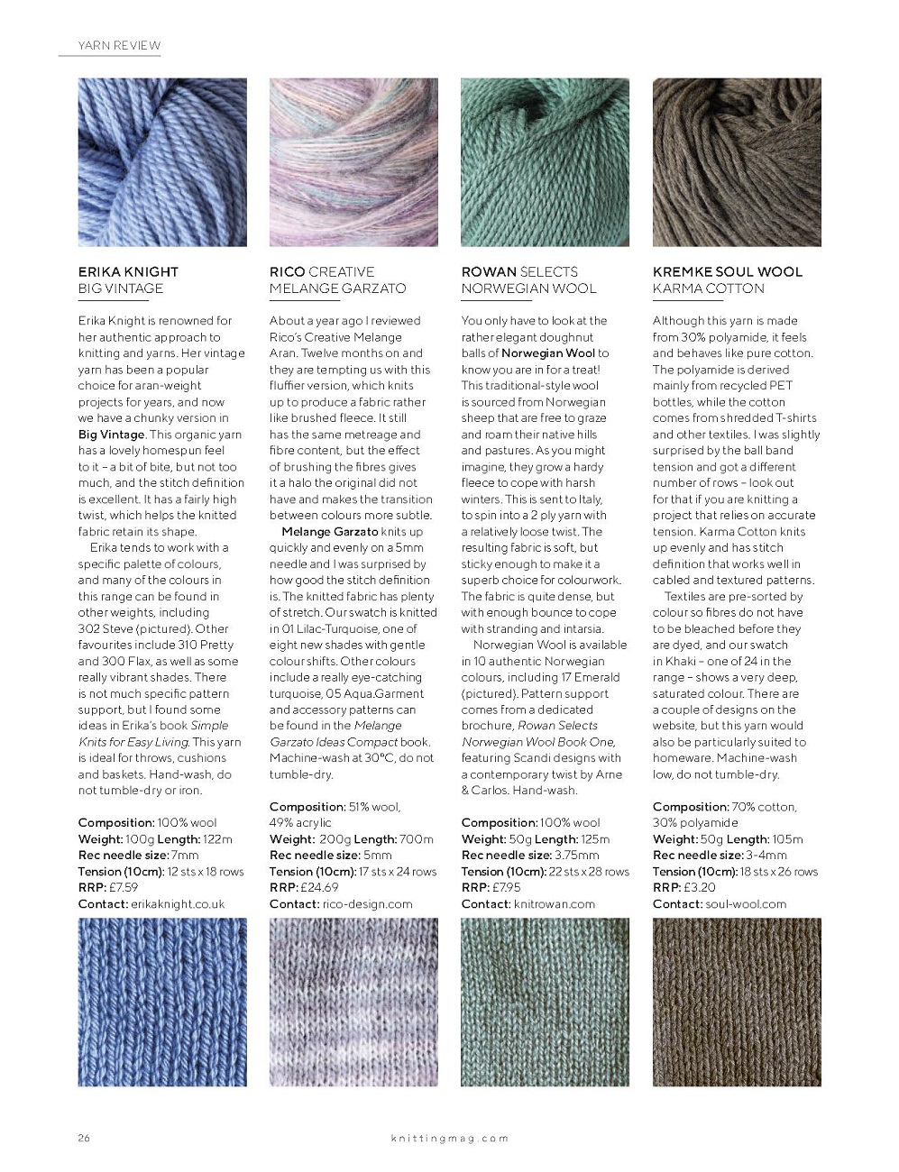 Модные вязаные изделия в журнале "Knitting" №225 2021