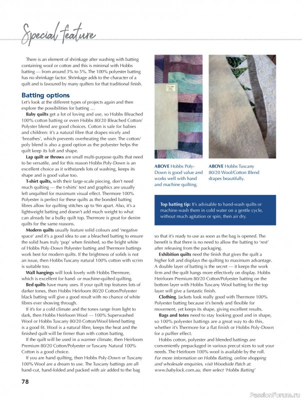 Коллекция проектов для рукодельниц в журнале «Great Australian Quilts №16 2025»