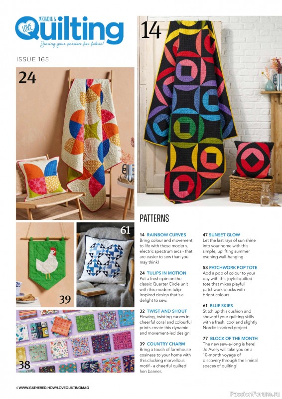 Коллекция проектов для рукодельниц в журнале «Love Patchwork & Quilting №165 2026»