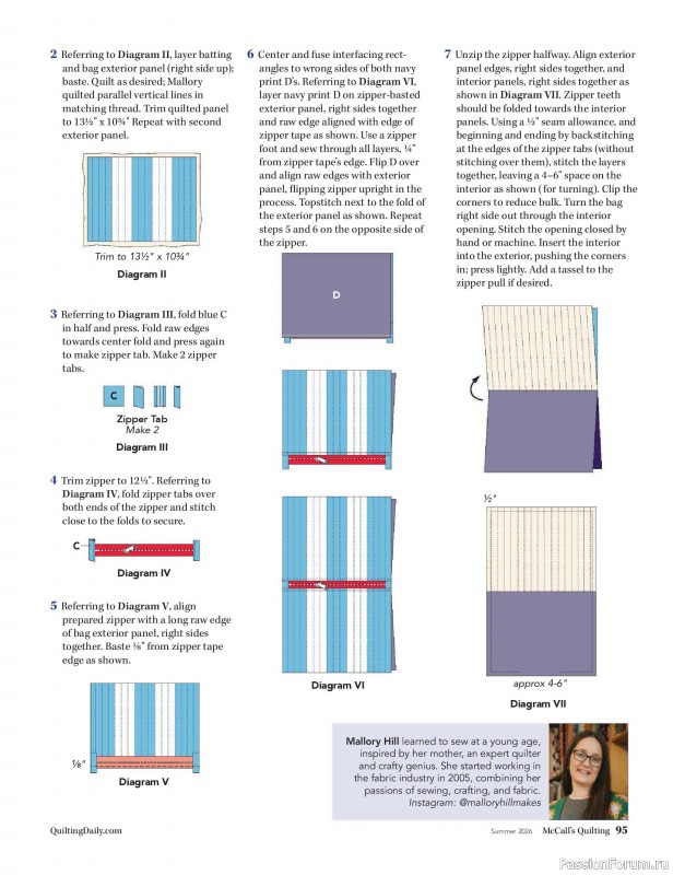 Коллекция проектов для рукодельниц в журнале &laquo;McCall's Quilting - Summer 2026&raquo;