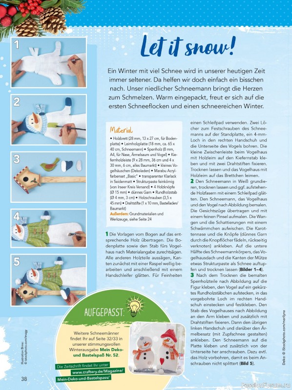 Коллекция проектов для рукодельниц в журнале «Mein Deko und Bastelspass №60 2025»