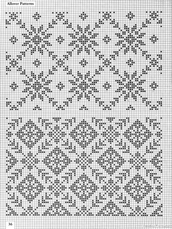 Коллекция узоров в книге «Charts for Colour Knitting»