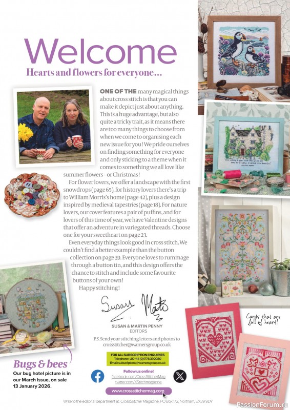 Коллекция вышивки в журнале «CrossStitcher №431 2026»