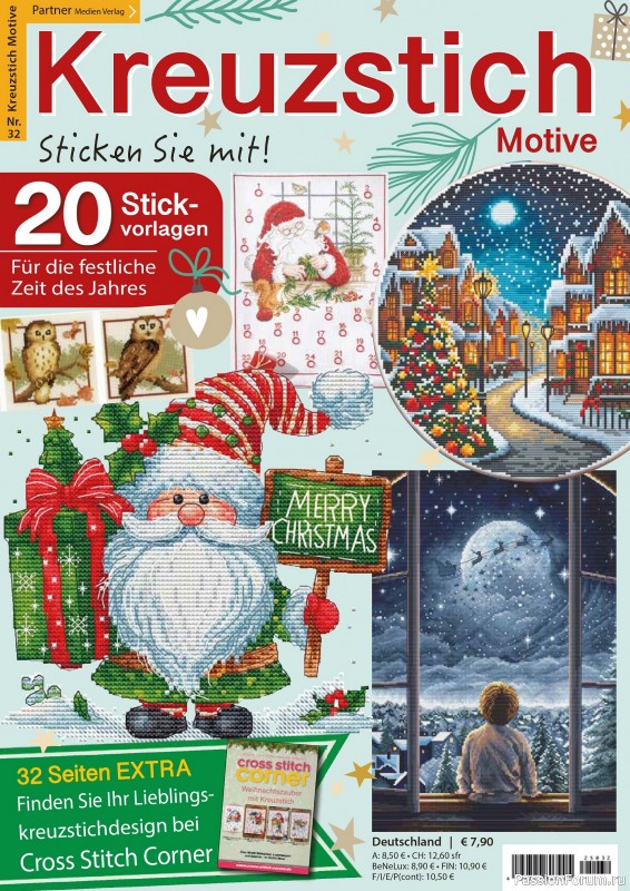 Коллекция вышивки в журнале «Kreuzstich Motive №32 2025»