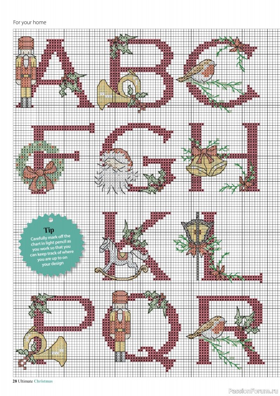 Коллекция вышивки в журнале «Ultimate CrossStitch - Christmas 2025»
