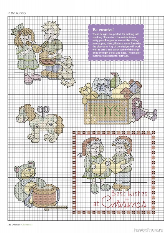 Коллекция вышивки в журнале «Ultimate Crossstitch Christmas №7 2025»