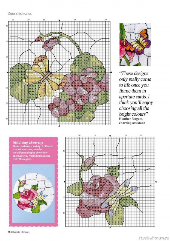 Коллекция вышивки в журнале «Ultimate CrossStitch Flowers - 2025»