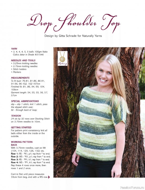 Вязаные модели спицами в журнале &laquo;Australian Knitting Vol.18 №1 2026&raquo;