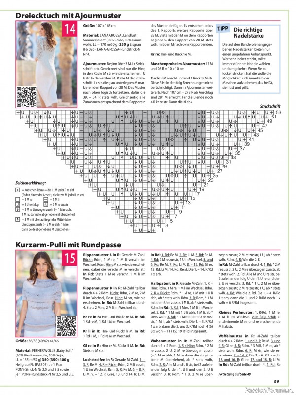 Вязаные модели в журнале «Sabrina №6 2025 German»