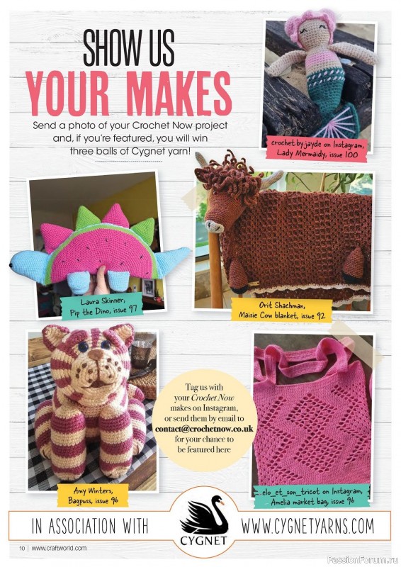 Вязаные проекты крючком в журнале «Crochet Now №101 2023»