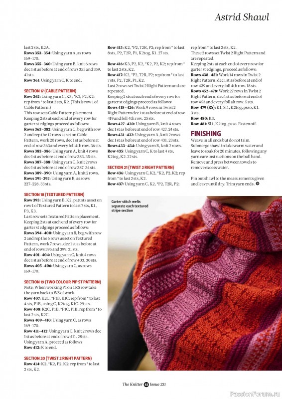 Вязаные проекты спицами в журнале &laquo;The Knitter №231 2026&raquo;