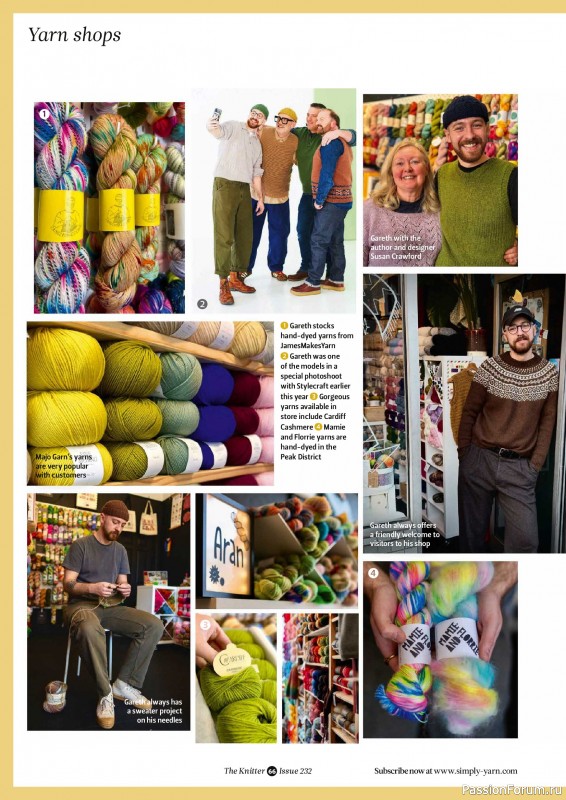 Вязаные проекты спицами в журнале «The Knitter №232 2026»