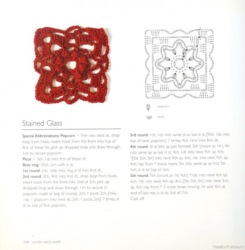 Вязаные проекты в книге &laquo;Crochet Stitch Motifs&raquo;.