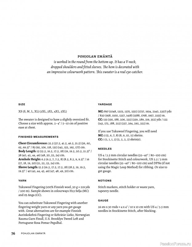 Вязаные проекты в книге «Knitted Kalevala»
