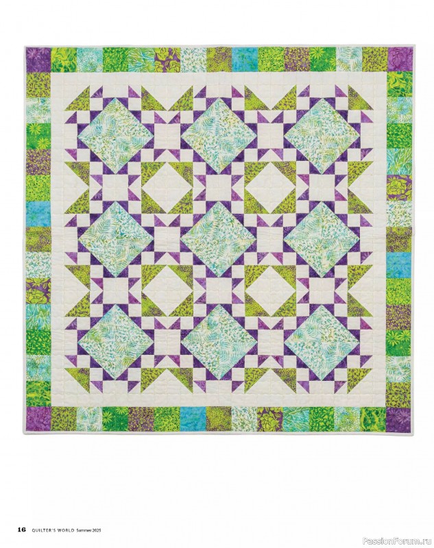 Коллекция проектов для рукодельниц в журнале «Quilter’s World - Summer 2025»