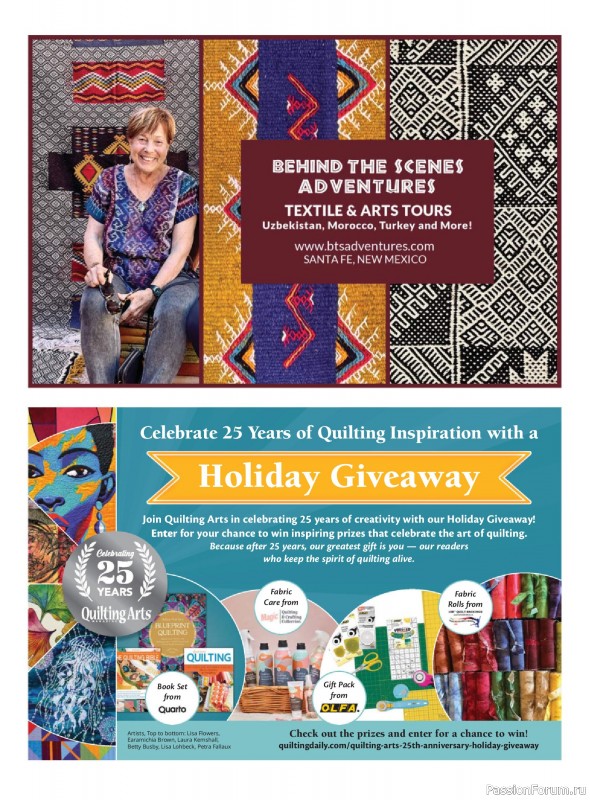 Коллекция проектов для рукодельниц в журнале «Quiltmaker - Winter 2026»