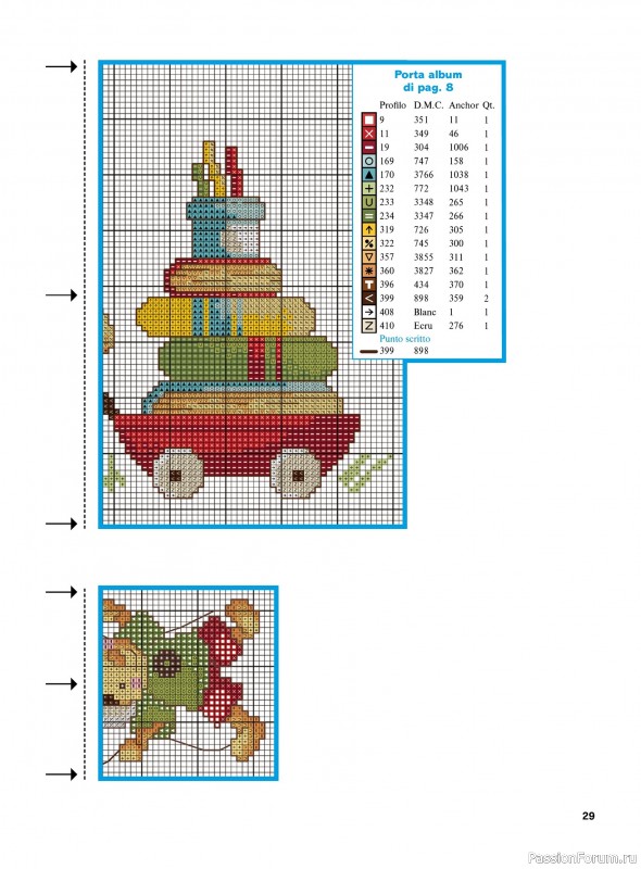 Коллекция вышивки в журнале &laquo;Profilo Punto Croce Bebe №1 2026&raquo;