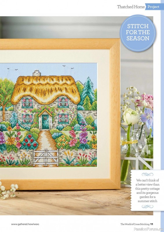 Коллекция вышивки в журнале «The World of Cross Stitching №322 2022»