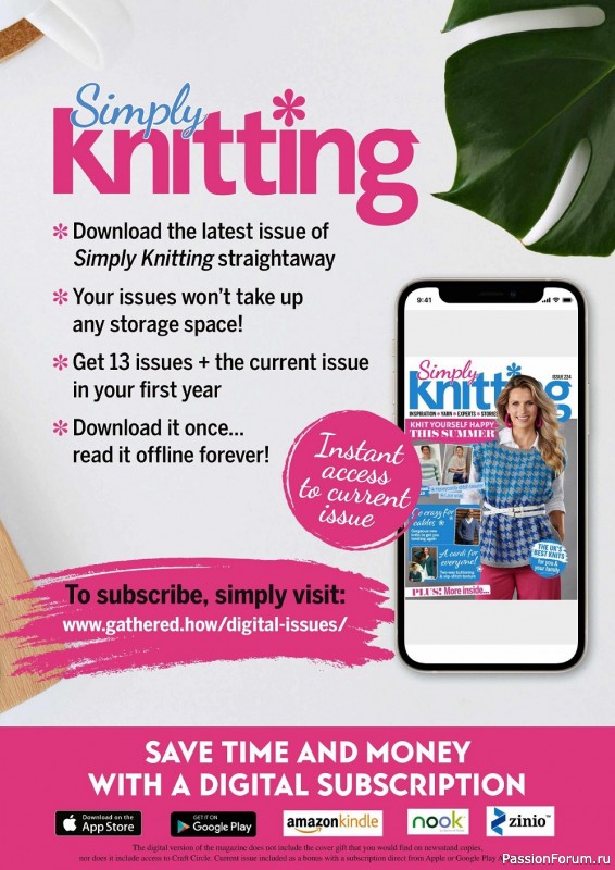 Вязаные модели спицами в журнале «Simply Knitting №224 2022»
